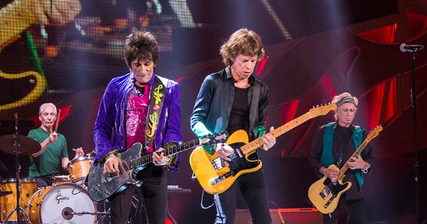 Rolling Stones performing live on stage at Summerfest 2015