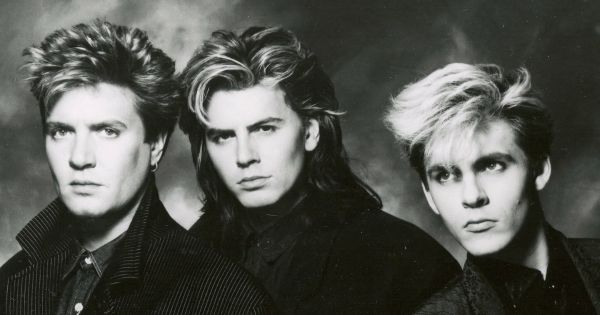 Duran Duran circa 1986. From left to right; Simon LeBon, John Taylor, and Nick Rhodes.