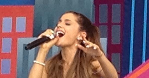 Image in QuizMyDay Ariana Grande Awards: Can You Name Them All Now? trivia quiz featuring <a href="https://en.wikipedia.org/wiki/Ariana_Grande" class="extiw" title="en:Ariana Grande">Ariana Grande</a> performing in the World Wide Day of Play 2013. PHOTO BY PETER DZUBAY.