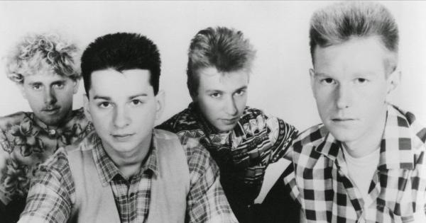 Image in QuizMyDay Depeche Mode Members: Ultimate Facts Quiz Guide trivia quiz featuring Depeche Mode, circa 1982 in a press kit promotional photo for their album <i><a href="https://en.wikipedia.org/wiki/A_Broken_Frame" class="extiw" title="en:A Broken Frame">A Broken Frame</a></i>. Pictured from left to right; <a href="https://en.wikipedia.org/wiki/Martin_Gore" class="extiw" title="en:Martin Gore">Martin Gore</a>, <a href="https://en.wikipedia.org/wiki/Dave_Gahan" class="extiw" title="en:Dave Gahan">Dave Gahan</a>, <a href="https://en.wikipedia.org/wiki/Alan_Wilder" class="extiw" title="en:Alan Wilder">Alan Wilder</a>, and <a href="https://en.wikipedia.org/wiki/Andy_Fletcher_(musician)" class="extiw" title="en:Andy Fletcher (musician)">Andrew (Andy) Fletcher</a>.
