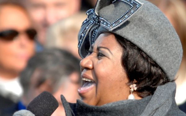 Aretha Franklin sings "My Country 'Tis Of Thee'" at the U.S. Capitol during the 56th presidential inauguration in Washington, D.C., Jan. 20, 2009