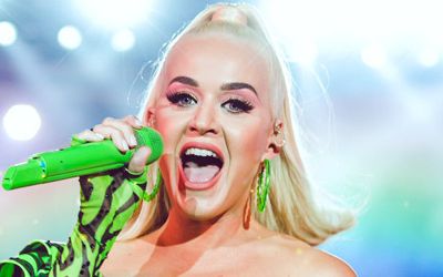 Katy Perry performing at OnePlus Music Festival 2019 at DY Patil Stadium