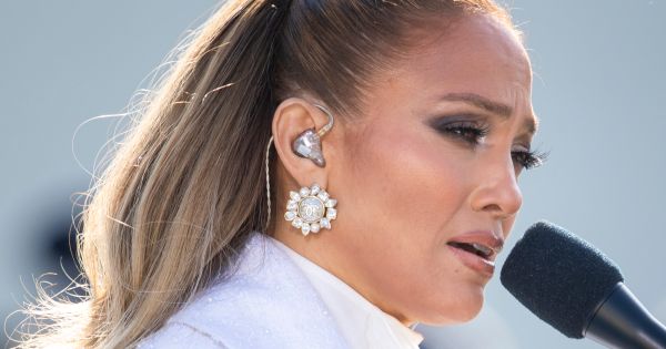 Image in QuizMyDay Finish J-Lo Song Titles: Guess The Missing Word trivia quiz featuring Jennifer Lopez sings “This Land Is Your Land” and “America the Beautiful” during the 59th Presidential Inauguration ceremony in Washington, Jan. 20, 2021. President Joe Biden and Vice President Kamala Harris took the oath of office on the West Front of the U.S. Capitol. (DOD Photo by Navy Petty Officer 1st Class Carlos M. Vazquez II)