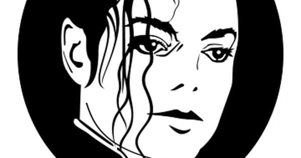 Image in QuizMyDay Michael Jackson 90s Hits Quiz: Test Your Music Memory trivia quiz featuring Vector portrait of legendary singer Michael Jackson en médaillon
