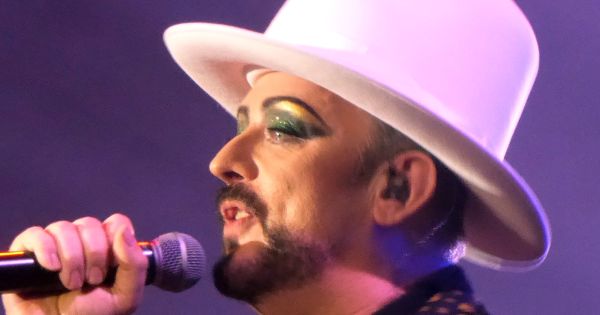 Image in QuizMyDay Karma Chameleon Quiz: How Well Do You Know Boy George? trivia quiz featuring Boy George singing at The SSE Arena Wembley on 14 December 2016