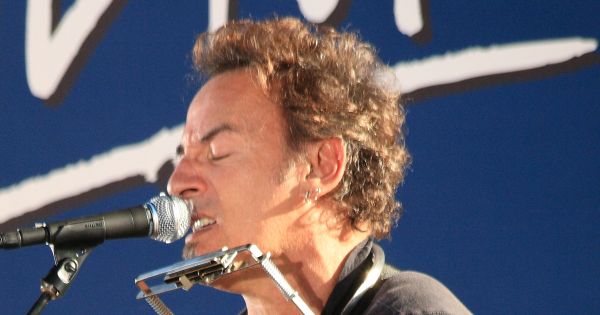 Image in QuizMyDay Vote for the Tune: Political Campaign Songs Quiz trivia quiz featuring Bruce Springsteen at the Vote for Change Rally Sunday, October 5th at Ohio State University