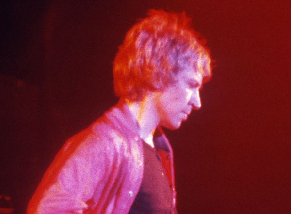 Andy Summers at the Police concert, Agora Ballroom, Atlanta, Georgia in 1979. Scanned Ektachrome slide.