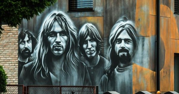 Image in QuizMyDay Pink Floyd Trivia Quiz — Test Your Knowledge trivia quiz featuring "Pink Floyd" drawing by Julian Nowicki