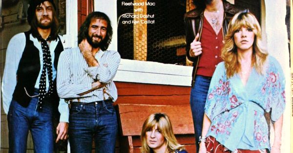 Image in QuizMyDay Fleetwood Mac Name That Tune Quiz: Test Your Mac knowledge trivia quiz featuring a Trade advertisement for Fleetwood Mac's album Rumours