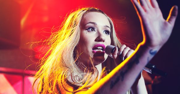 Image in QuizMyDay Iggy Azalea Mastery: Facts Quiz trivia quiz featuring Iggy Azalea singing live at Irving Plaza NYC