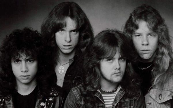 Metallica in a press photo dated to 1983. Photo is definitely pre-1989, as Metallica left Megaforce and signed to Elektra in 1984. No copyright markings on the photo and no registration could be found in the US Copyright Search Records