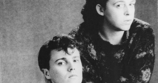 Image in QuizMyDay Shout Out: Test Your Tears for Fears Hits Quiz trivia quiz featuring Tears for Fears in a 1985 publicity photo for their album <i>Songs from the Big Chair</i>. Pictured (l-r); Curt Smith and Roland Orzabal.