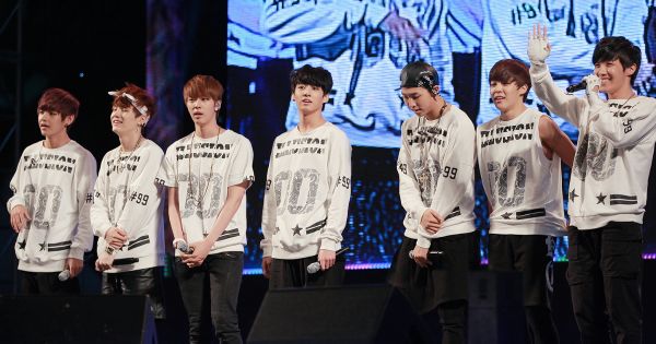 Image in QuizMyDay Ultimate BTS Song Quiz: Test Your K-Pop IQ Now trivia quiz featuring BTS at the Culture and Arts Festival in Seoul Plaza on October 13, 2013.