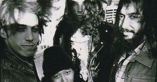Image in QuizMyDay Match Musicians to Their Origins: 10-Question Quiz trivia quiz featuring American rock band Soundgarden in a promo photo. Left to right: Matt Cameron, Hiro Yamamoto, Chris Cornell, Kim Thayil