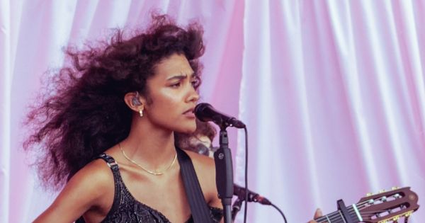 Image in QuizMyDay Olivia Dean Songs Quiz: Test Your Music Memory trivia quiz featuring Sabrina Carpenter with Duran Duran, Olivia Dean, Clairo at BST Hyde Park on Sunday, July 6, 2025