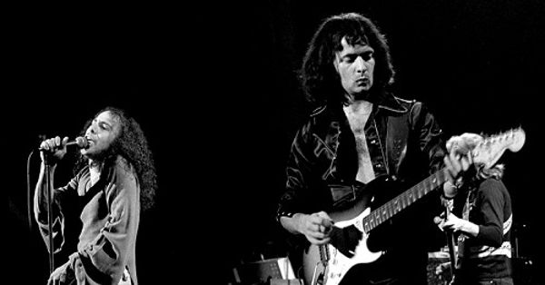 Image in QuizMyDay Rainbow Band Quiz: Test Your Rock History Expertise trivia quiz featuring Ronnie James Dio and Ritchie Blackmore in Rainbow, Chateau Neuf, Oslo, Norway