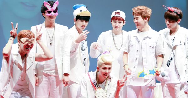 Image in QuizMyDay BTS Mini Quiz: 5 Questions to Prove You're ARMY trivia quiz featuring BTS at a fan signing in Sinchon, 11 September 2014