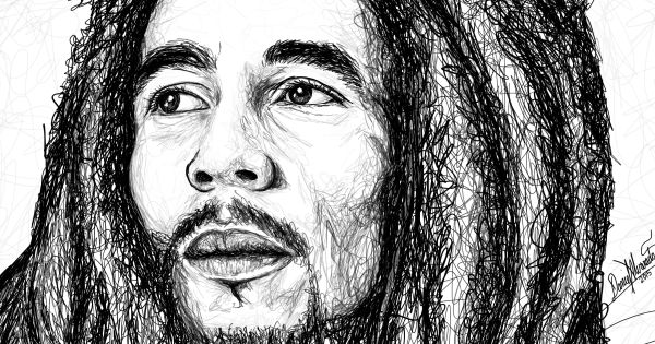 Image in QuizMyDay Bob Marley Trivia Quiz – How Well Do You Know the Reggae Legend? trivia quiz featuring sketh Bob Marley por Daniel Alvarado Silvera
