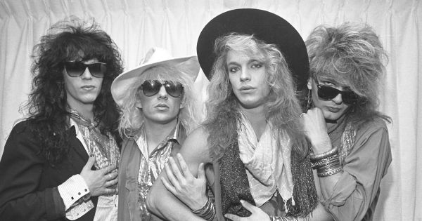 Image in QuizMyDay Poison Band Quiz: Hard Rock Trivia Test trivia quiz featuring Poison in a Black and White photo
