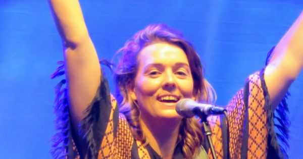 Image in QuizMyDay Brandi Carlile Personal Life Quiz: Test Your Fan Expertise trivia quiz featuring Brandi Carlile performing in Seattle, Washington on August 24, 2016.